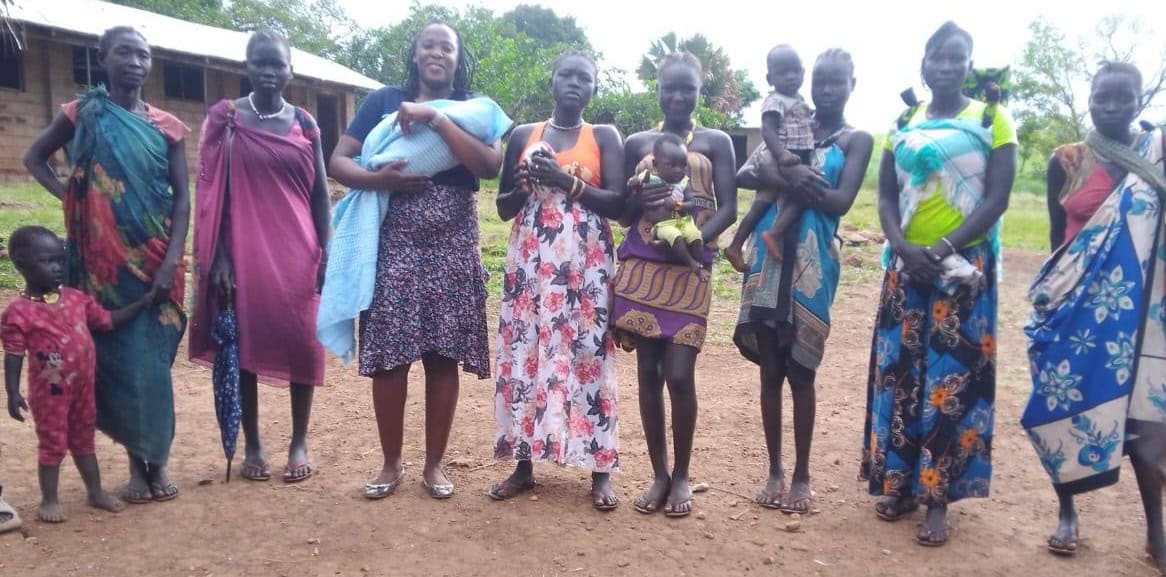 Dedicating a baby to the Lord in the women’s fellowship